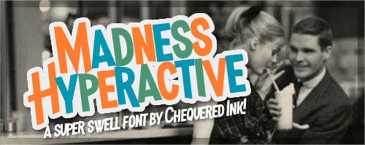 madness hyperactive 50s font