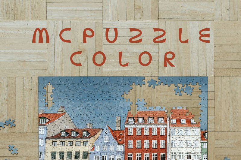 mcpuzzle color puzzle font