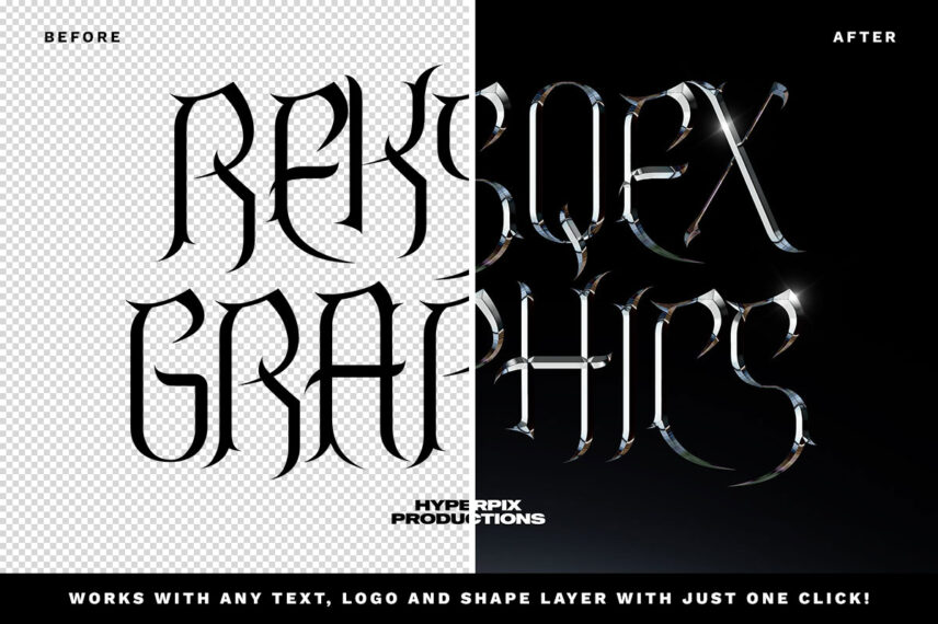 Metallic Chrome Text Effect Vol.2
