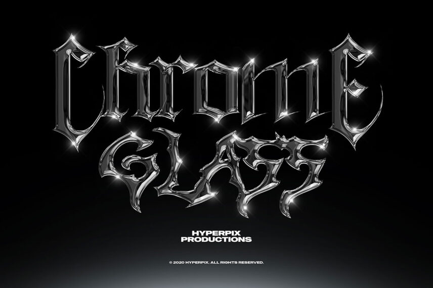 Metallic Chrome Text Effect Vol.4