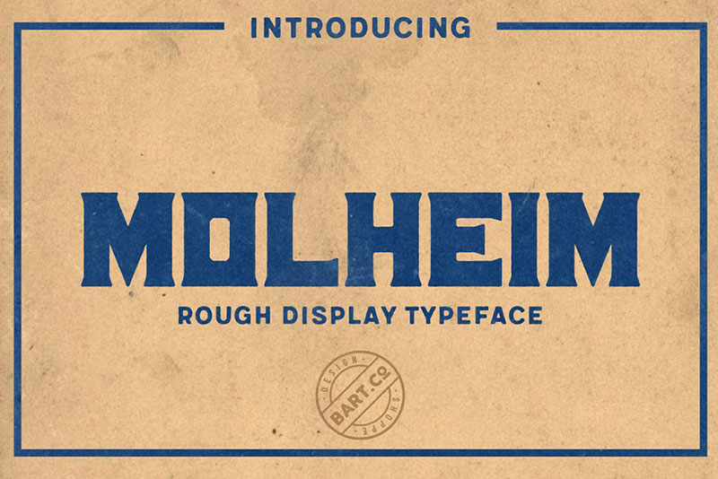 molheim typeface fat font
