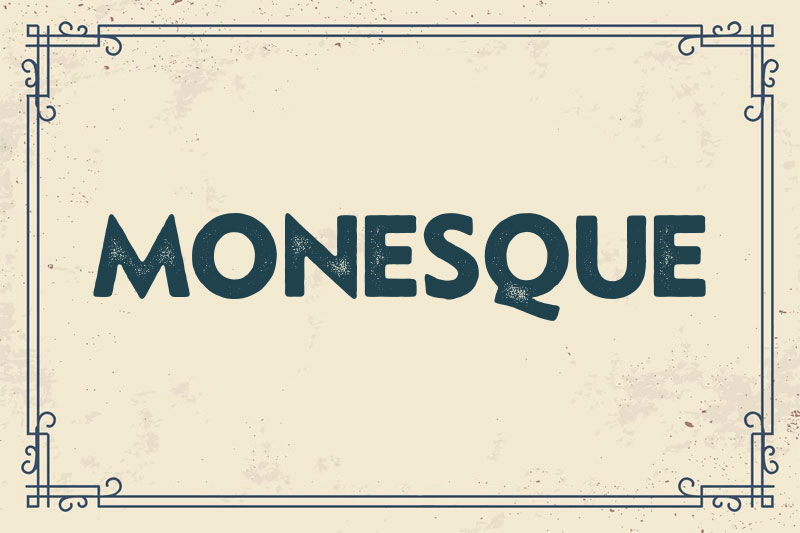 monesque camping and hiking font