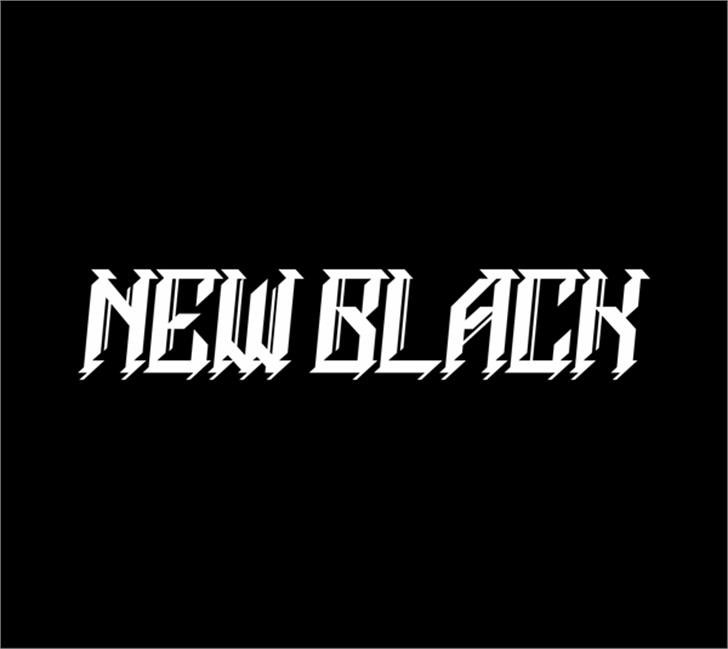 newblackdemo metal font