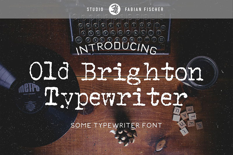 old brighton typewriter fonts