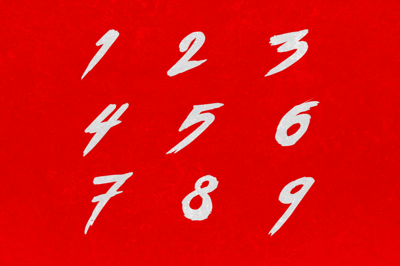 fancy number fonts