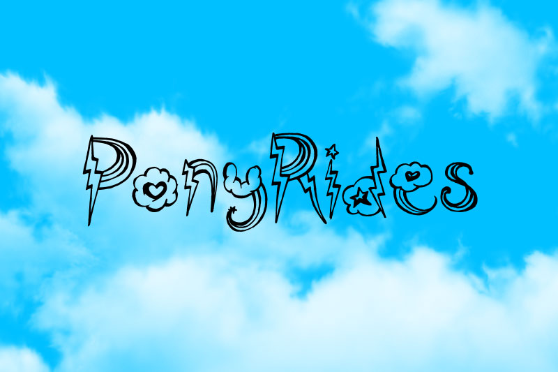 ponyrides cloud font