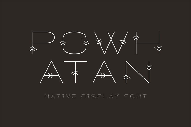 powhatan native american font