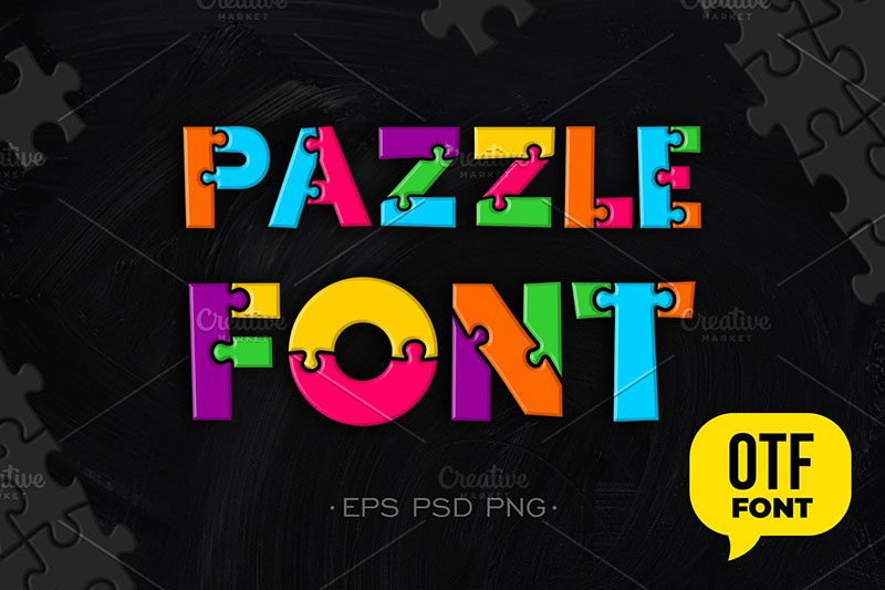 puzzle font