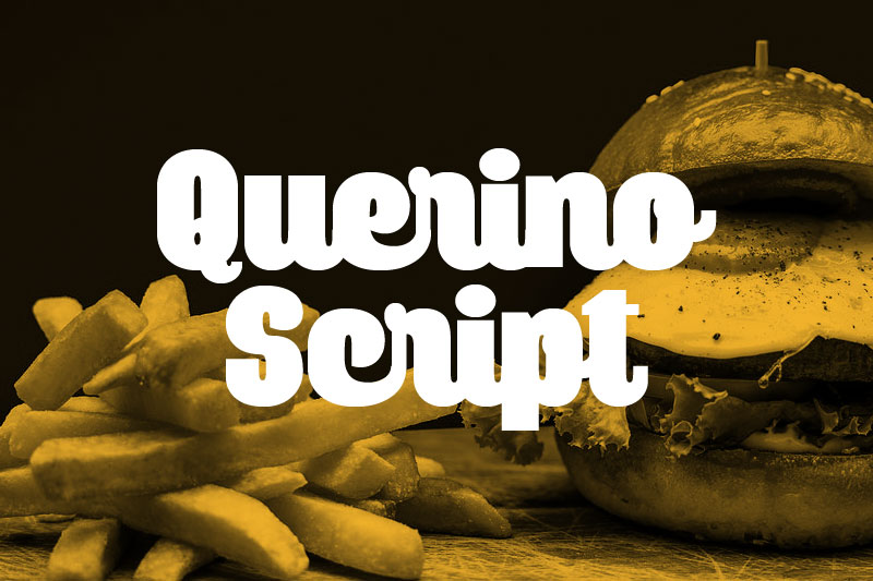 querino script fat font