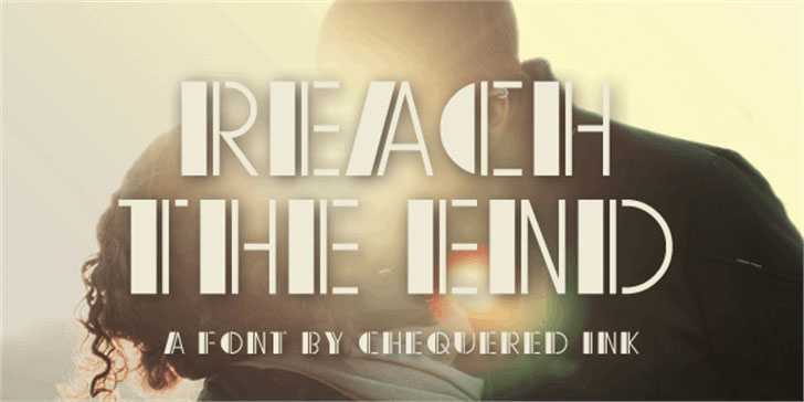 reach the end 50s font