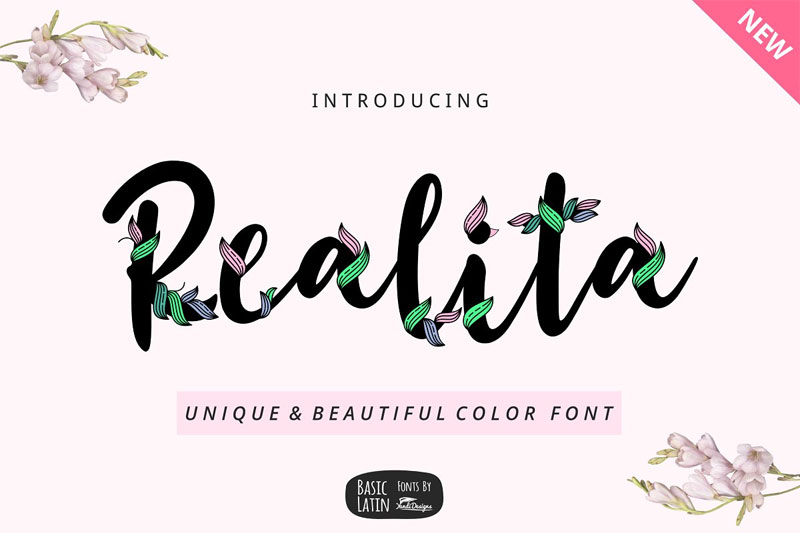 realita color vine font