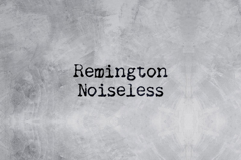 remington noiseless typewriter fonts