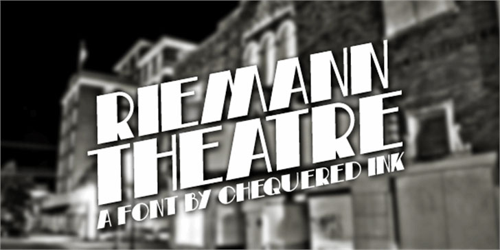 riemann theatre 50s font