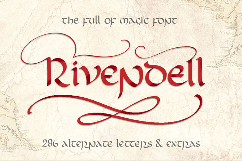 rivendell the full of magic witch font