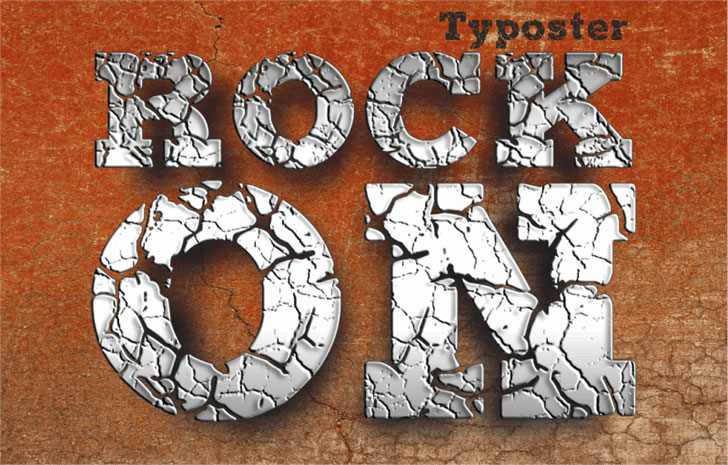 rock on demo stone font