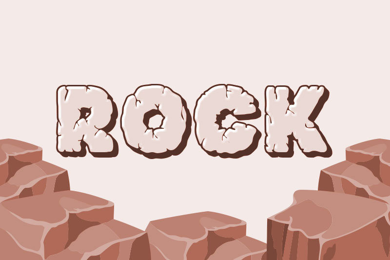 rock stone font