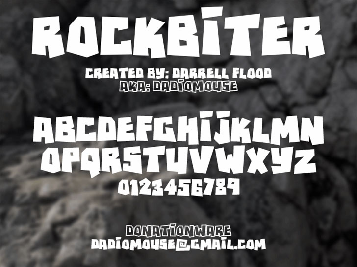 rockbiter stone font