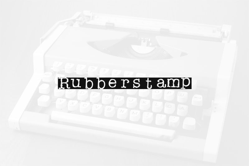 rubberstamp typewriter fonts