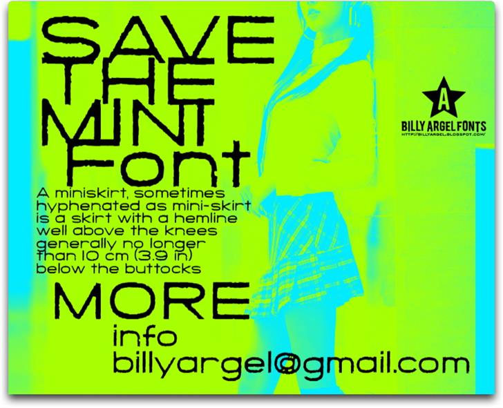 save the mini stamp font