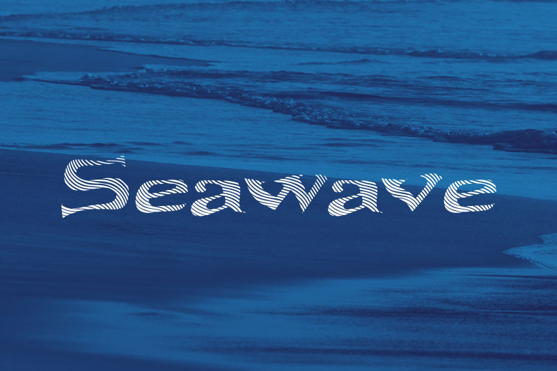 sea waves font