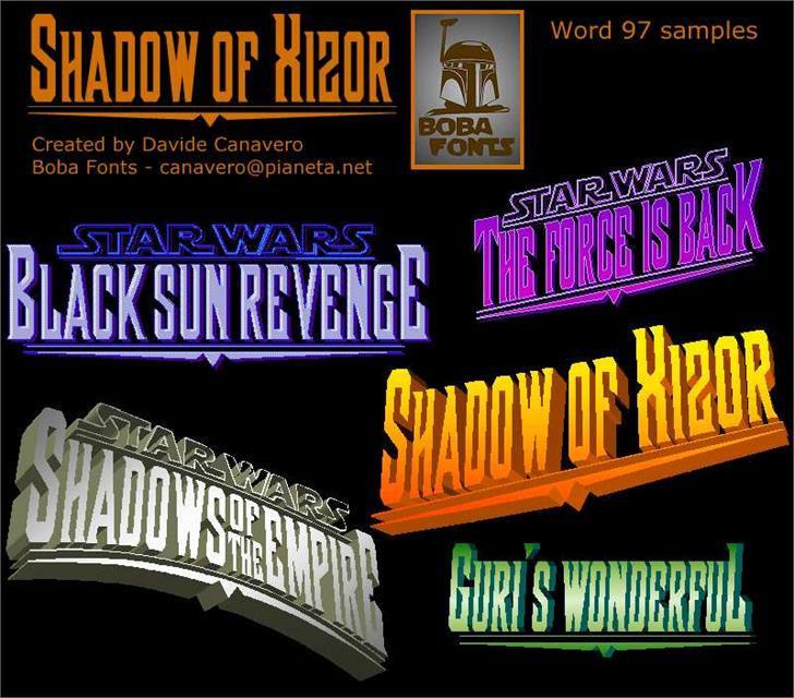 shadow of xizor steampunk font