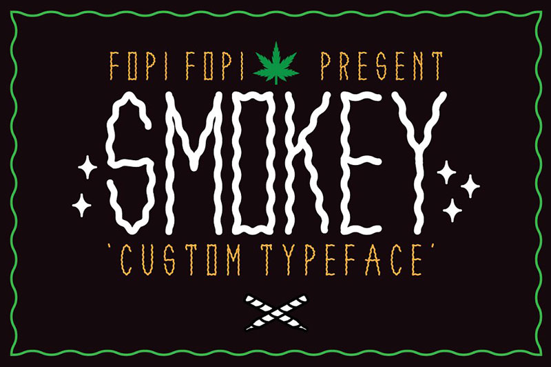 smokey wave font