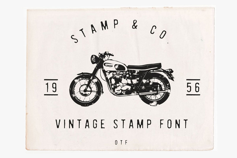 stamp & co vintage stamp font