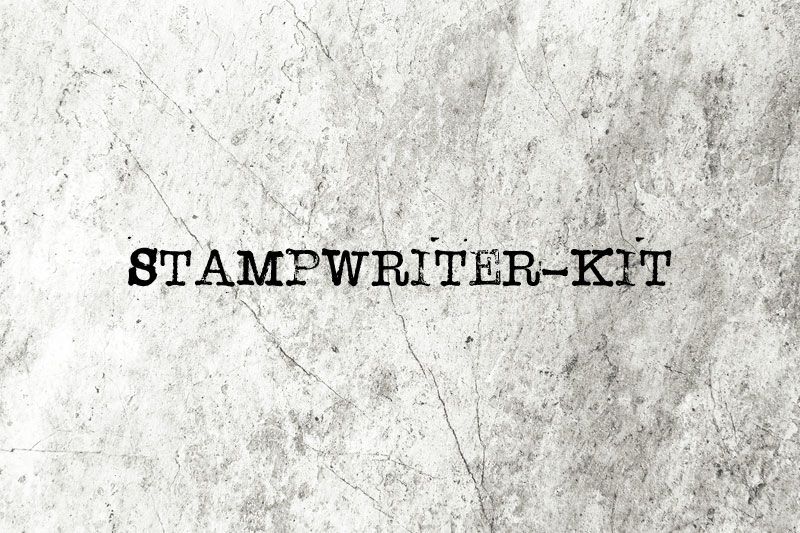 stampwriter kit typewriter fonts