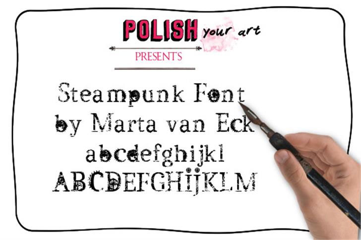 steampunk by marta van eck steampunk font