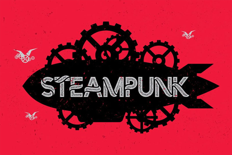 steampunk steampunk font