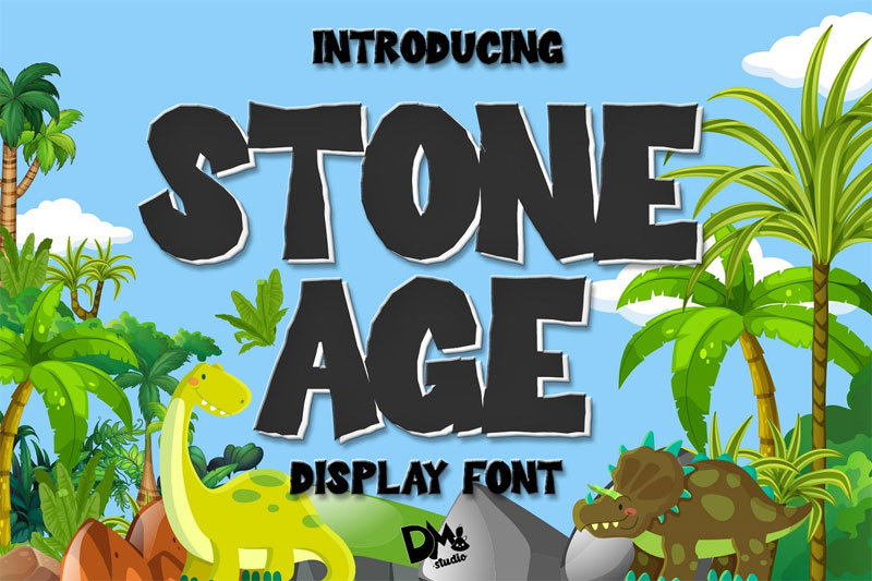 stone age  stone font