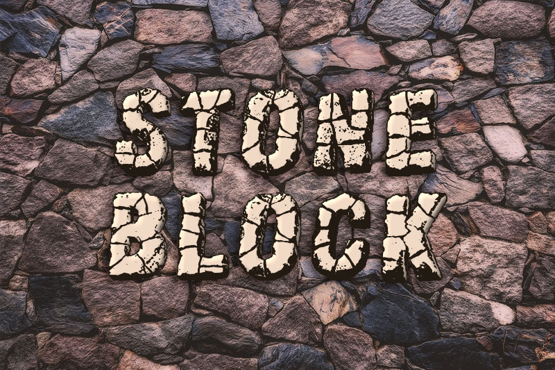 stone block stone font