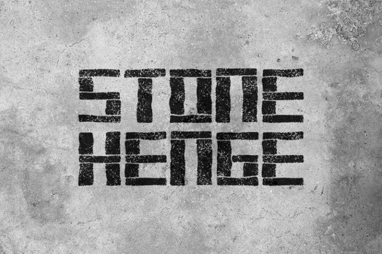 stonehenge bold typeface