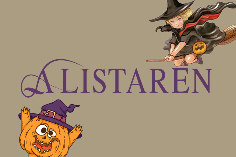 the alistaren witch font