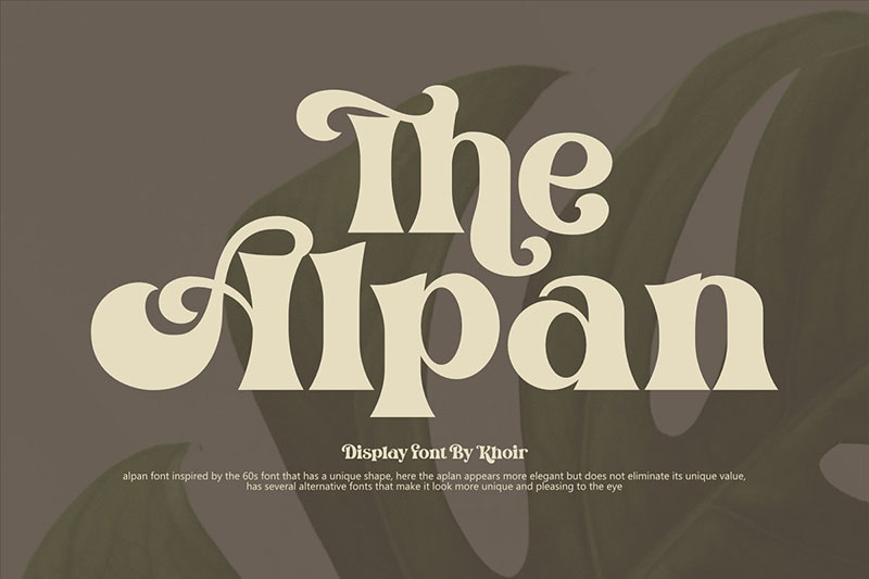 the alpan fat font