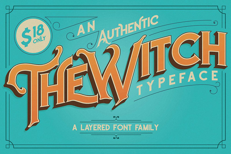 the witch typeface witch font