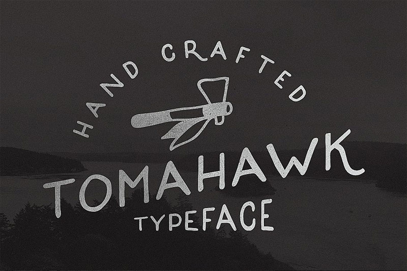 tomahawk — vintage native american font