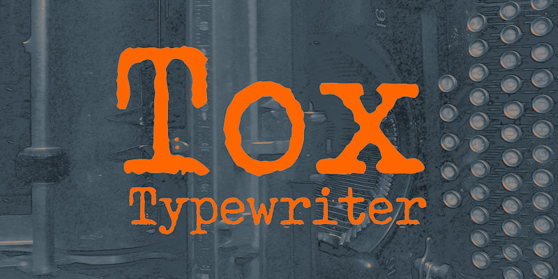 tox typewriter stamp font