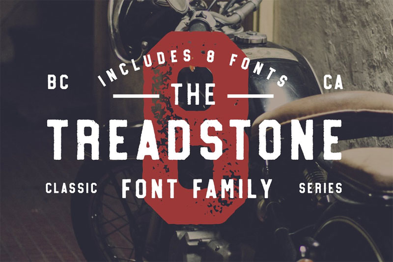 treadstone block font