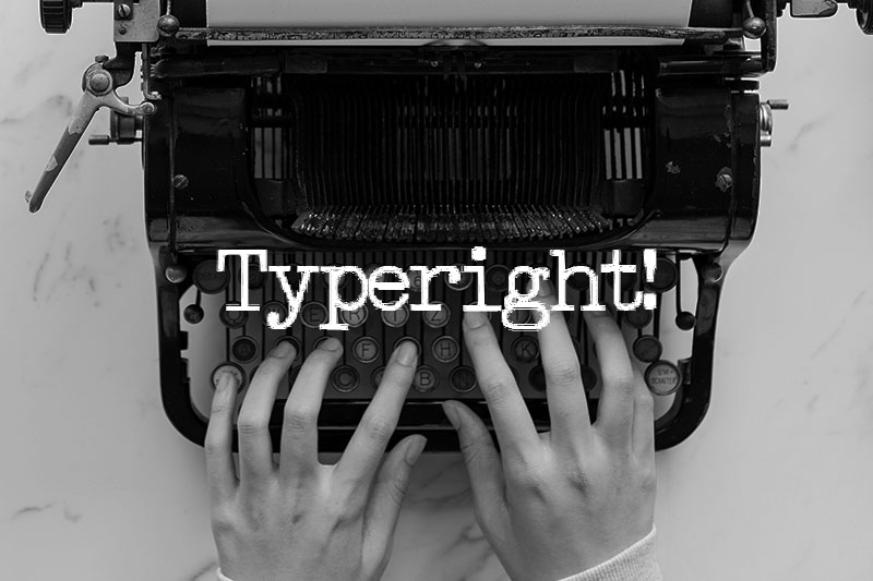 type right typewriter fonts