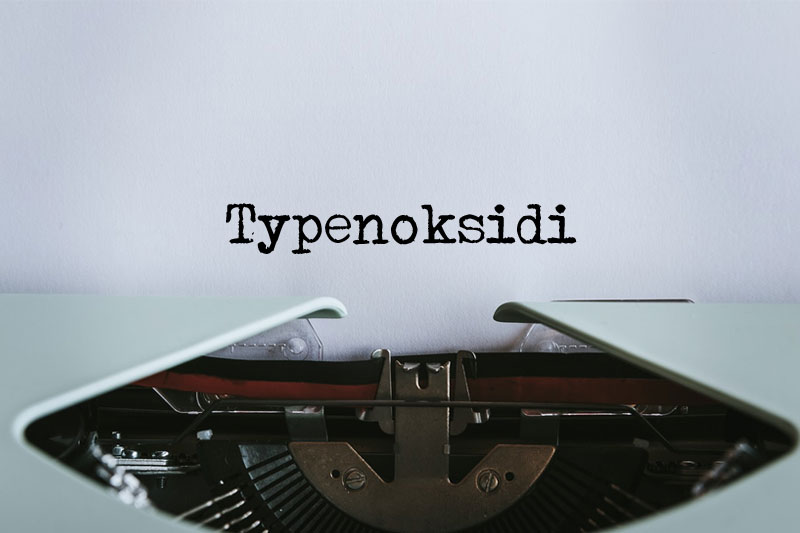 typenoksidi typewriter fonts