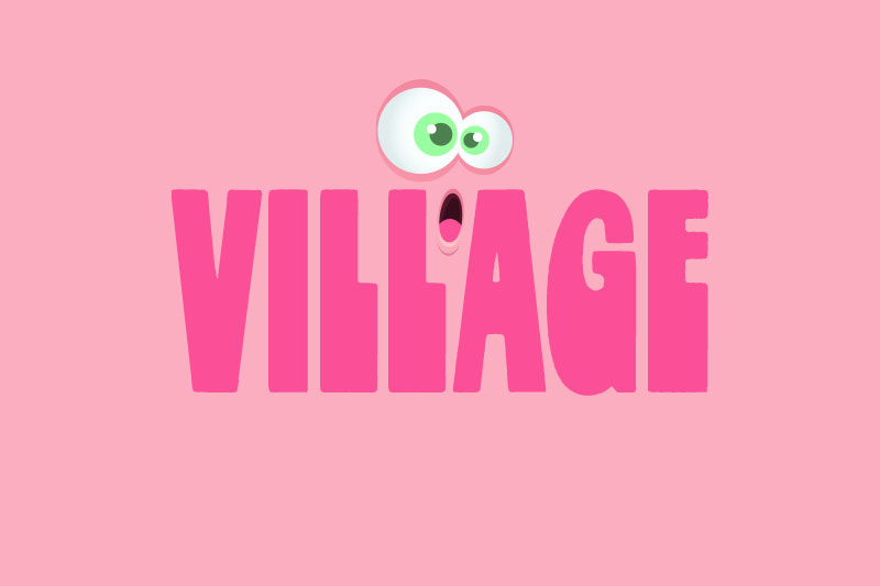 village fat font