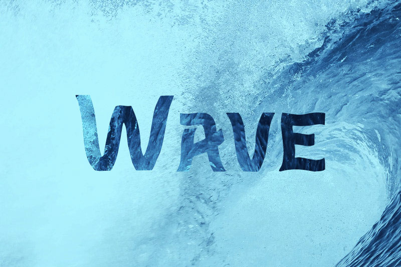 wave font