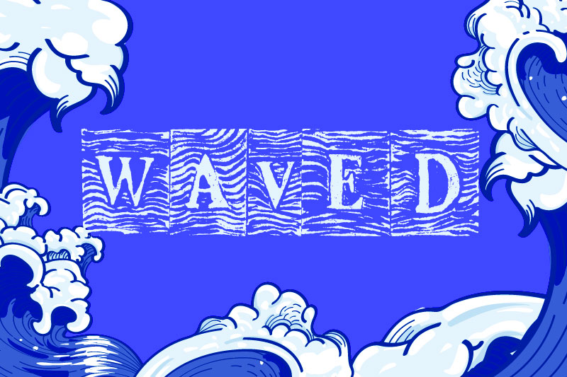 waved wave font