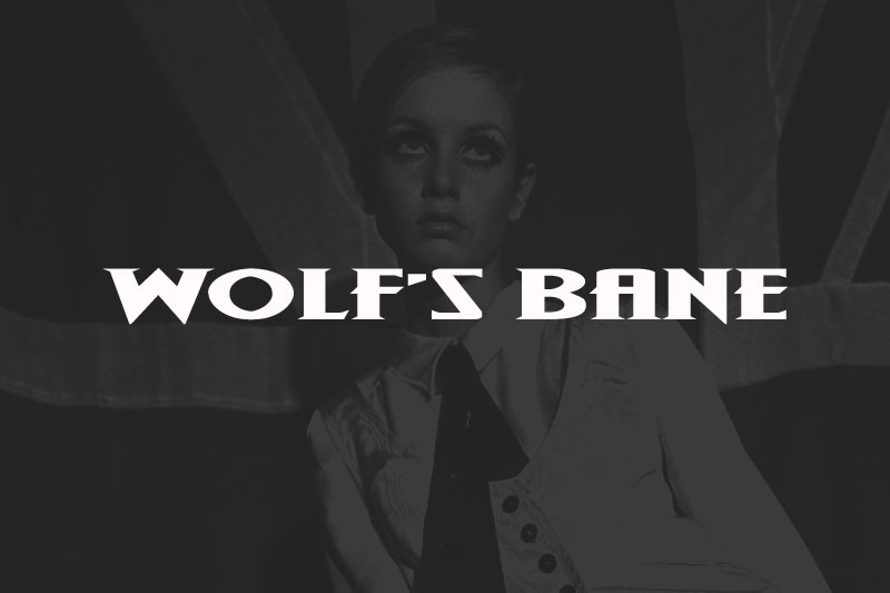 wolf's bane super expanded 50s font