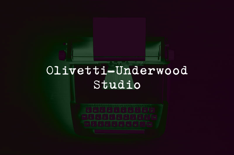 zai olivetti underwood-studio 21 typewriter fonts