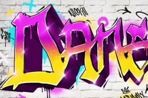 Graffiti Text Effect - Text Style PSD Template