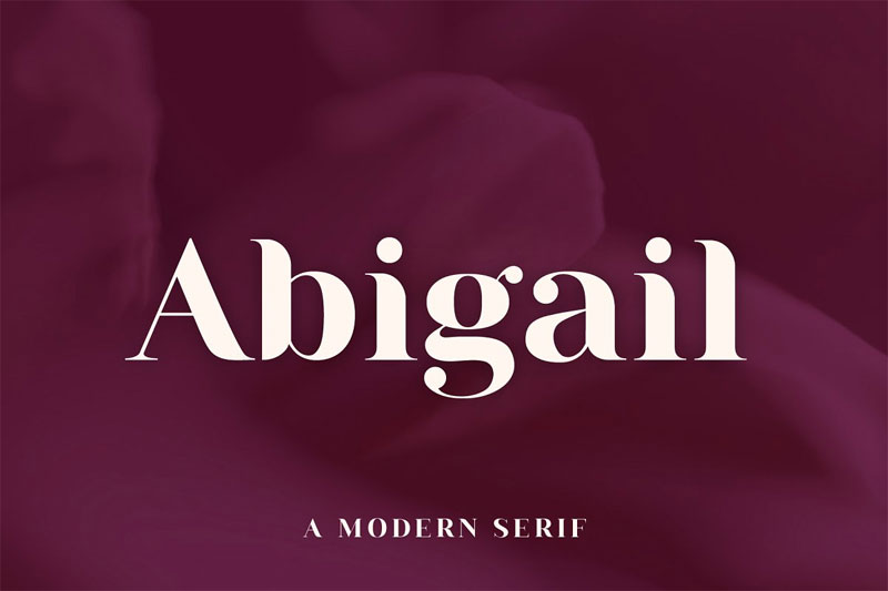 abigail bold font