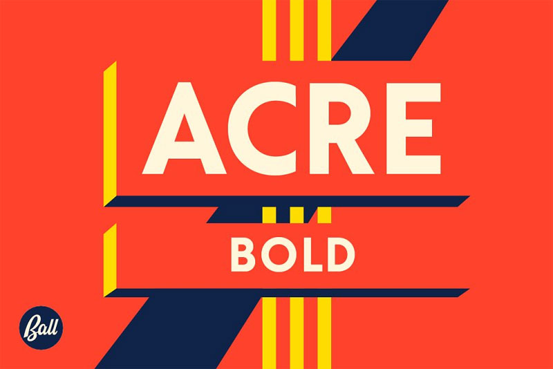 acre bold bold font