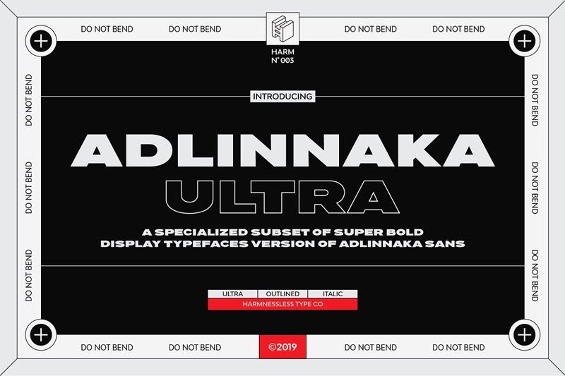 adlinnaka ultra display bold font